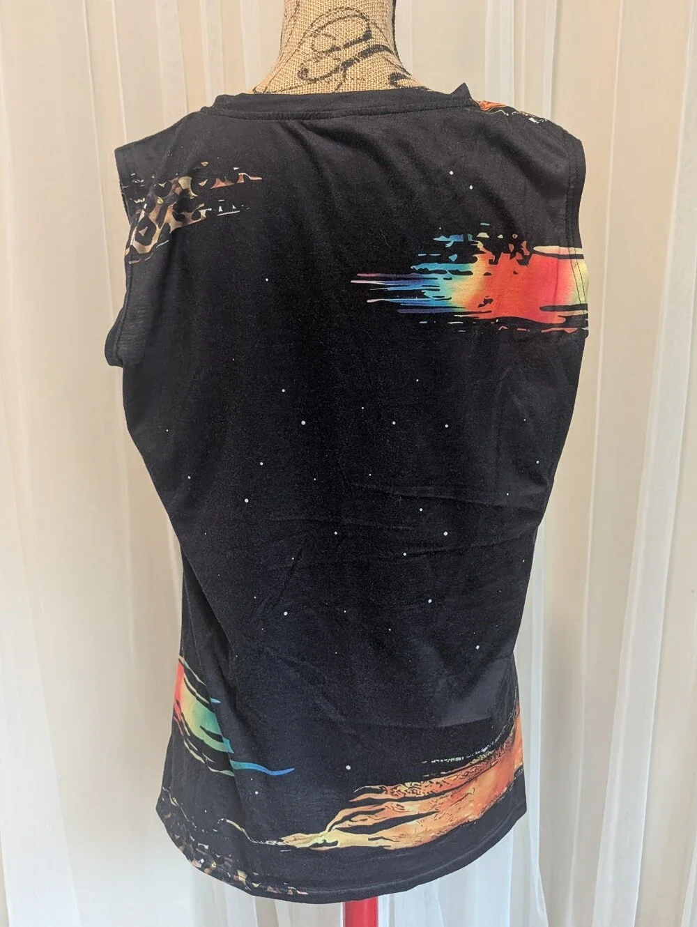 Tank with Rainbow Floral Print
